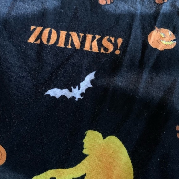 Scooby-Doo! Halloween scrub top small pockets black medical creepy bats fall - Picture 7 of 9